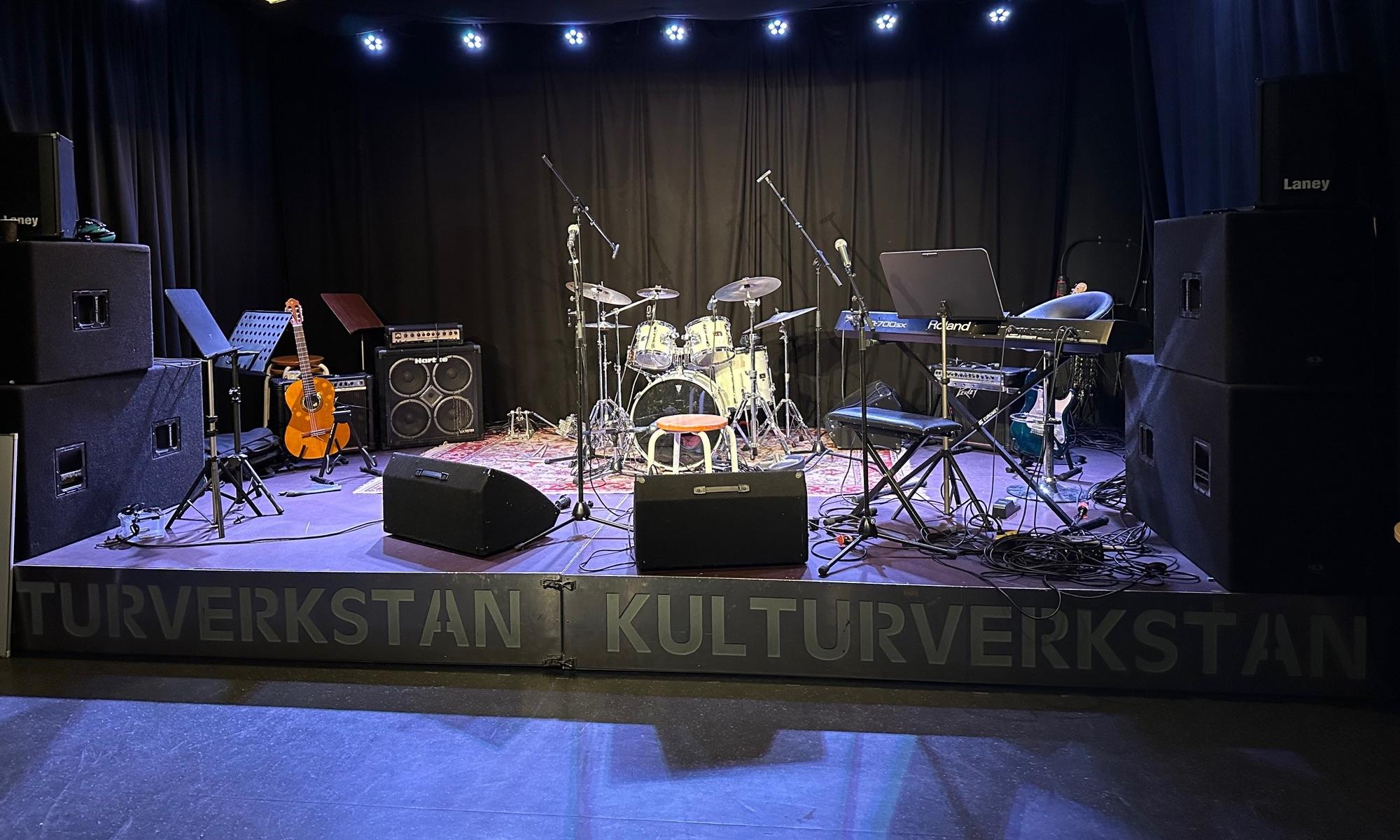 The stage at Kulturverkstan